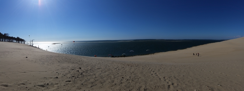 dune du pyla avec l'océan
